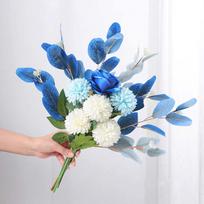 Artificial Flower Potted Plant Silk Bulk Autumn Chrysanthemum Letter Flower silk flowers hydrangea arrangement flowersdecoration