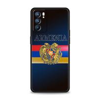 Armenia Armenian Flag Case For Oppo Find X6 Pro X5 A54 A53 A52 A9 2020 A15 A95 A17 A16 A76 A74 A57 Reno7 Reno6 Pro Plus 5G Cover Oppo A53 black