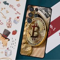 Bitcoin BTC Case For Samsung Galaxy S23 S21 S22 Ultra Plus S20 FE Note 20 Note 10 S8 S9 S10 Plus Cover Galaxy S21 FE black