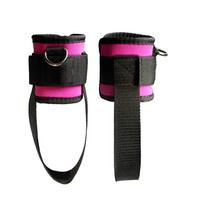 2Pc Fitness Resistance Bands Crossfit Workout Bands Ankle Cuff Straps Cable-Machine Leg Training Gym Workout Exercise Equipment rožinė
