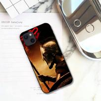 300 Warrior Spartan Phone Case For iPhone 11 12 Mini 13 14 15 Pro XS Max X Plus SE XR Shell iPhone12mini black