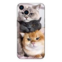 Black tpu Case For Samsung galaxy M53 M13 M62 A12 A22 A22S A32 A42 A52 A52S A72 4g 5g A20S British shorthair cat Samsung A22 4G