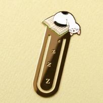 Mielos katės skirtukai metaliniai knygų segtukai kawaii kačiukai popieriaus puslapių laikiklis japoniški raštinės reikmenys skaitymo įrankiai mokyklinės biuro reikmenys A brown