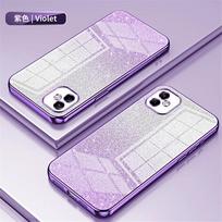 Gradiento blizgučių dengimo dėklas Samsung Galaxy A14 A05 A05S A04S A24 A34 A54 A13 A23 A33 A53 A12 A22 A32 A52 A72 minkštas viršelis For Samsung A24 4G violetinė