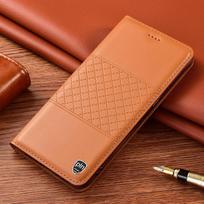 Samsung A25 5G, A15, A05, A05S Odinis atverčiamas telefono dėklas - Natūrali oda, Apsauga nuo kritimo. Samsung A05 brown
