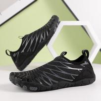 Upstream Shoes Beach Swimming Wading Quick-Drying FiveFingers Yoga Fitness Snorkeling Leisure Fishing Unisex Shoes 36 juoda