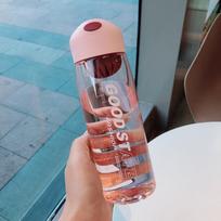Hot Sale Sports Water Bottle 650ML Protein Shaker Outdoor Travel Portable Leakproof Drinkware Plastic Drink Bottle 650ML gray