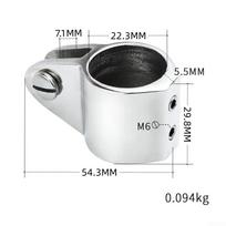 Sunkios apkrovos jūrinis slankiojančios rankovės nerūdijančio plieno jachtos skėčio nuo saulės atraminis rėmas 22MM black