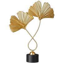 Kūrybinga ginkmedžio lapo statulėlė, metaliniai lapai, namų stalo amatai, geležies meno kūrinys, rudens ornamentas, skulptūros, svetainės, prieškambario dekoras