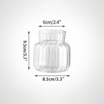 Glass Vase Wedding Party Transparent Hydroponics Terrarium Plant Flower Arrangement Container Nordic Desktop Ornament Home Decor white