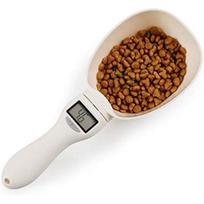 Dog Food Scale Cup Cat Food Bowl Kitchen Scale Bowl Spoon Measuring Cup Portable LED Display White balta