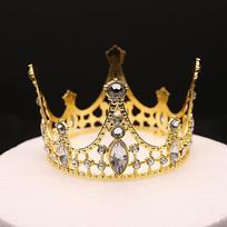 Vaikų karūna tiara princesės gimtadienio šou podiumas vaikiška karūna apvali auksinė pasirodymui plaukų aksesuarai vestuvių aksesuarai brown