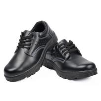 New Labor Protection Shoes Men's PU Leather Glossy Steel Toe Anti-Smashing and Anti-Penetration Black Comfortable Breathable Safety Shoes 42 black