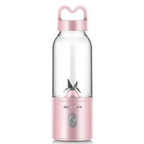 Portable Electric Juicer Blender Mixer Cup for Fruit Milkshake USB Rechargeable rožinė