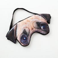3D gyvūnų animacinis akių raištis Super realistiškas kūrybinis tigro mopsas katės užtemdantis miego akių raištis Pug gray