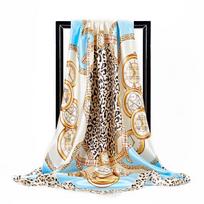 Vogue Foulard Satin Square Silk Scarf Šalikai Aukštos kokybės 1vnt 90*90cm Skaros Šalikai Elegantiškos Populiarios Moterys 90-90cm