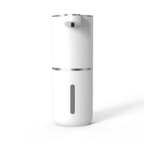 1 vnt. Automatinis muilo dozatorius Bekontaktis putų muilo dozatorius 380 ml USB įkraunamas reguliuojamas putų muilo dozatorius white