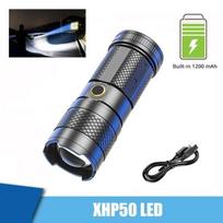 30W Didelės galios LED Baltas Lazeris Rotacinis Priartinimas Apšvietimas Žibintuvėlis XHP50 Lauko Daugiafunkcinis Teleskopinis Priartinimas Plastikinis Žibintuvėlis Galinis Apšvietimas Lite Light-20W