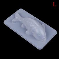 3D plastikinis Koi karpis Žuvies ryžių pyragas Šokolado formos želė rankų darbo Sugarcraft S:17*7.5cm