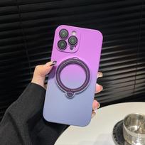 Gradiento Rašto Magnetinis Laikiklis Stovas Telefono Dėklui Skirtas iPhone 11 12 13 14 15 Pro Max Plus Minkštas Skystas Silikono Dangtelis For iPhone 12Pro Max pink