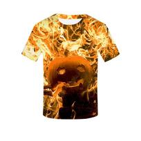 Helovino personalizuoti 3D spausdinti marškinėliai suaugusiems vyrams vasariniai trumpomis rankovėmis 6XL black