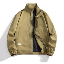 Jacket Men's New Hong Kong Style Spring and Autumn New American Style Ins Trendy Youth Men's Clothing Handsome and Versatile Men's Clip L