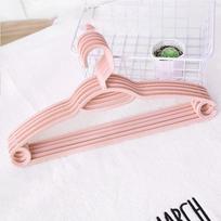 5pcs Anti-slip Clothes Hanger Drying Rack Coat Hanger Household Multifunctional Adult Clothes Drying Rack Clothing Organizer white