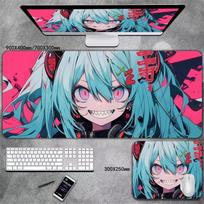 Anime mergaitės pelės kilimėlis, klaviatūros pelės kilimėlis, pigus, išskirtinis, žaidimų įranga, kompiuterinė įranga, anime, komiksai white