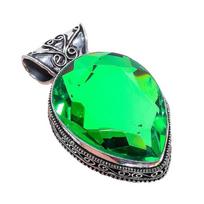 Peridot Gemstone Handmade 925 Sterling Silver Jewelry Pendant 2.17  AH-822 2.2 žalia