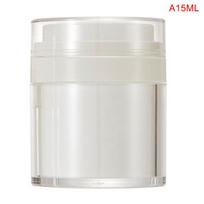 1 vnt. kosmetikos indelis be oro siurblio, tuščias akrilinis kremui buteliukas A15ML white
