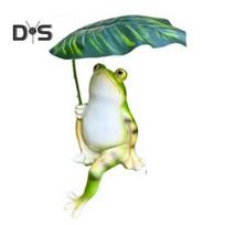 Varlės Statula Dekoras Derva Varlė su Lapu Skėčiu Figūrėlė Ornamentas Vandeniui atspari Mini Varlė Dekoratyvinė Skulptūra Sodui Kiemui Balkonui Frog