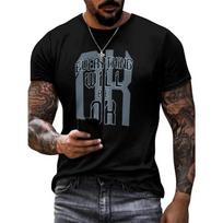Mens Everything Will Be Ok 3D Digital Graphic Tee - Stylish Casual Tee with Breathable Short Sleeves Summer T Shirt 6XL juoda