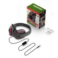 Gaming Headset Headphone with Microphone for PS5, PS4, Nintendo Switch, Playstation4 Vita, Mac, Laptop, Tablet, Computer, Mobile Phones (3.5mm Plug) 17.5*13*9cm juoda/raudona