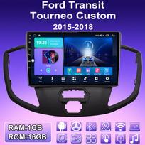 2 DIN Android Carplay Car Radio For Ford Transit Tourneo Custom 2015- 2018 Multimedia Player Head Unit Stereo GPS Navigation BT WIFI 2+32GB 1+16GB blue