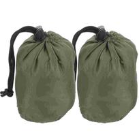 2 Pcs Outdoor Camping Sleeping Bag Storage Sack Bags for Adults Compression Stuff Item Nylon Drawstring gray