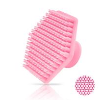 1vnt Vyriškas veido valymo šepetėlis, silikoninis miniatiūrinis veido šveitimo šepetėlis. pink