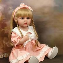 Original 55cm Reborn Baby Toddler Doll Full Silicone Body Vinyl Toy For Girl  Bebe Accompanying Toy Christmas Gift Toy 55cm brown