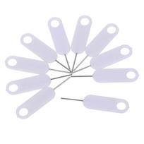 10Pcs Sim Card Tray Removal Pin Eject Opener Tool For Smartphones Tablets gray