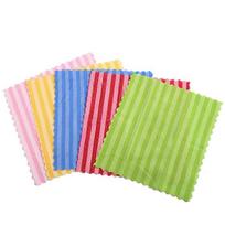 Striped Non Oiled Multifunctional Rag Microfiber Lazy Dishwashing Hundred Cleaning Dishwashing Cloth 30 X 30cm For Car Kitchen Home One Size