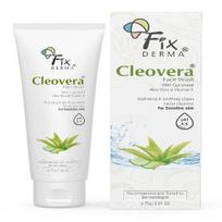 Fixderma Cleovera, Aloe Vera Face Wash with Vitamin E | Aloe Vera Gel for Face | Face Wash & Face Cleanser | Face Wash for Women & Men - 75g