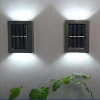 1~8PCs Wall Solar Light Waterproof Garden Solar LED Light for Outdoor Lighting Street Lamp Home Balcony Porch Yard Decoration white light-1PCS