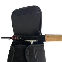 Neopreno spiningo ritės apsauginis dangtelis, skirtas žvejybos įrankiams laikyti Long throw S code (2000 model) juoda