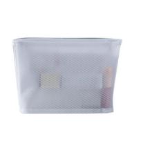 Cosmetic Bag Translucent Zipper Closure EVA Multi-functional Tote Makeup Toiletries Bag Household Supplies white