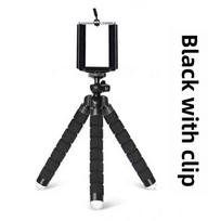 Retractable Octopus Phone Holder: Multifunctional Portable Tripod for all Smartphones black
