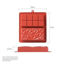 Chocolate Bar Mold Deep Dubai Pistachio Chocolate Bar Silicone Thick Mold for Stuffed Bar, Large Candy Bar Mold for Filling ruda