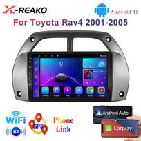 Android 12, skirtas Toyota RAV4 2001-2005, Automobilio radijas, multimedijos grotuvas, 2 DIN, Carplay, Stereo, GPS, DVD 8 core 4GB+64GB