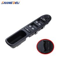 Interrupteur commande leve vitre électrique, bouton de lève vitre avant gauche pour Peugeot 207 2006 2013 201