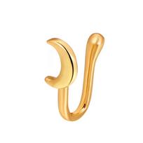 Charm Nose Ring Cuff Ear Clip Crown Copper Gift For Women Clip On Body Jewelry Fake Piercing Star Girl Earring Nose Heart 7