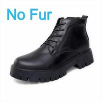 Fashion Winter New Men's Boots Luxury Brand Designer High Top Work Boots Black Thick Bottom Leather Boot Casual Shoes for Men Motorcycle 37