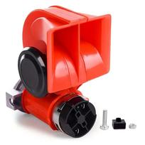 12V Truck Air Horn - 150db Super Loud Snail Car Horn For Vehicles Waterproof - Ideal For Cars, Jeeps, Trucks, Motorcycles A1K6 12V raudona